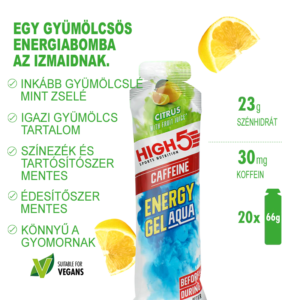 High5 Energy Gel Aqua caffeine citrus