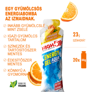 High5 Energy Gel Aqua narancs