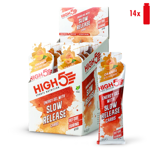 High5 slow release energy gel orange 14